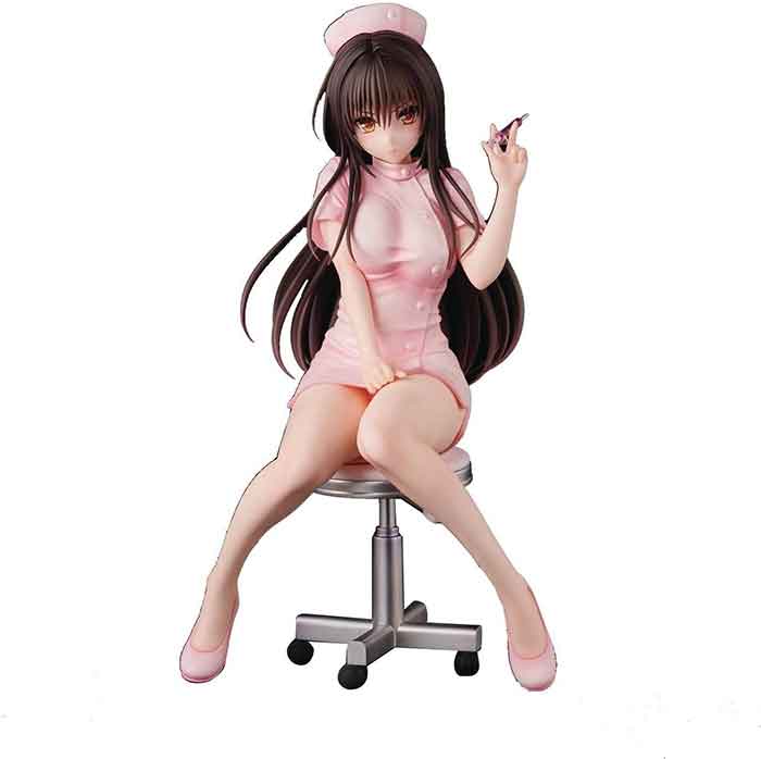 To Love-Ru Darkness 8 Inch Statue Figure PVC - Yui Kotegawa Nurse Costume - Image 2