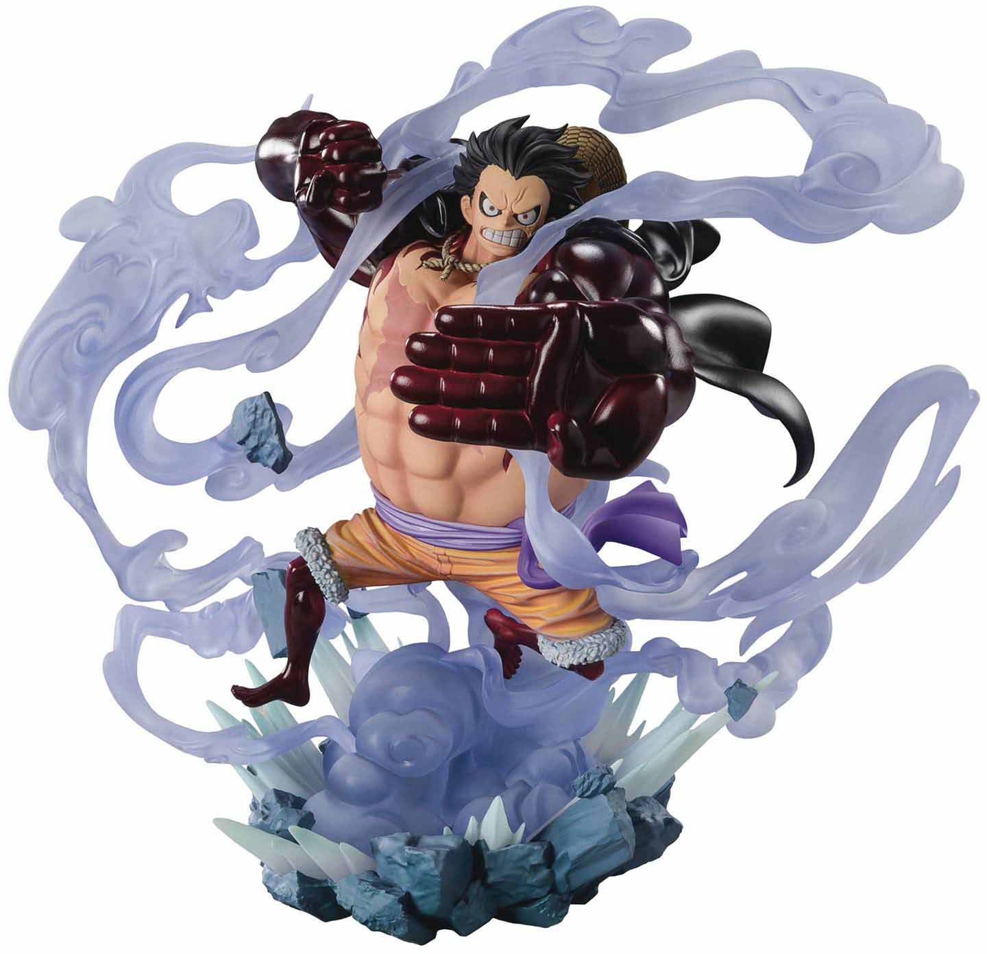 One Piece Battle Of Monsters 8 Inch Statue Figure Figuarts Zero - Gear4 Battle Luffy - Image 2