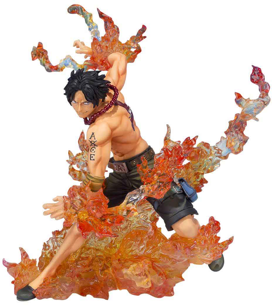 One Piece Brothers Bond 6 Inch Statue Figure Figuarts Zero - Portugas D Ace - Image 2
