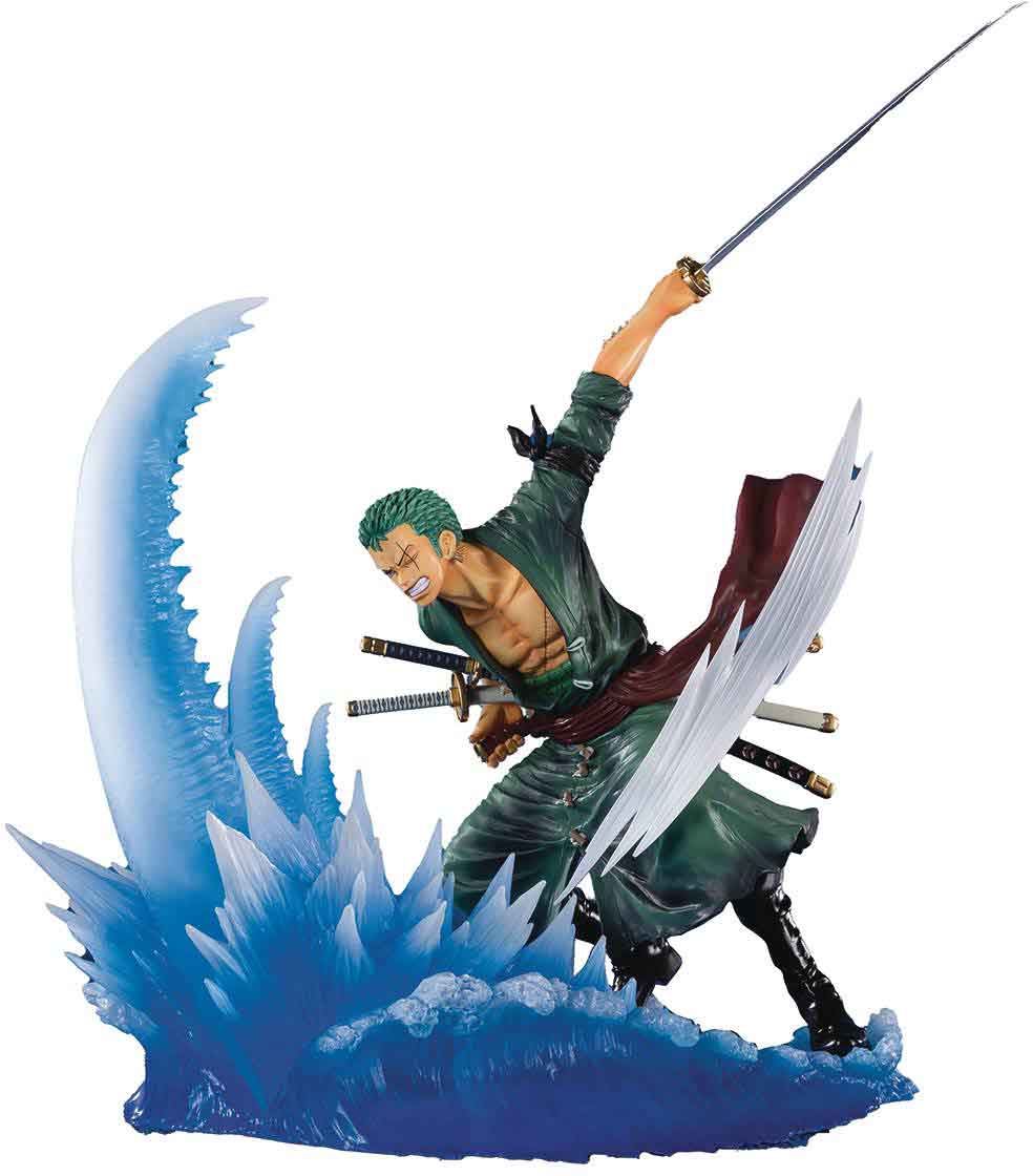 One Piece 6 Inch Statue Figure Figuarts Zero - Roronoa Zoro Yakkodori Version - Image 2