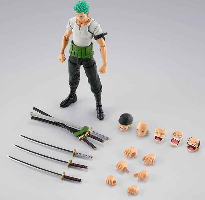 One Piece Romance Dawn 6 Inch Action Figure S.H. Figuarts - Roronoa Zoro - Image 2