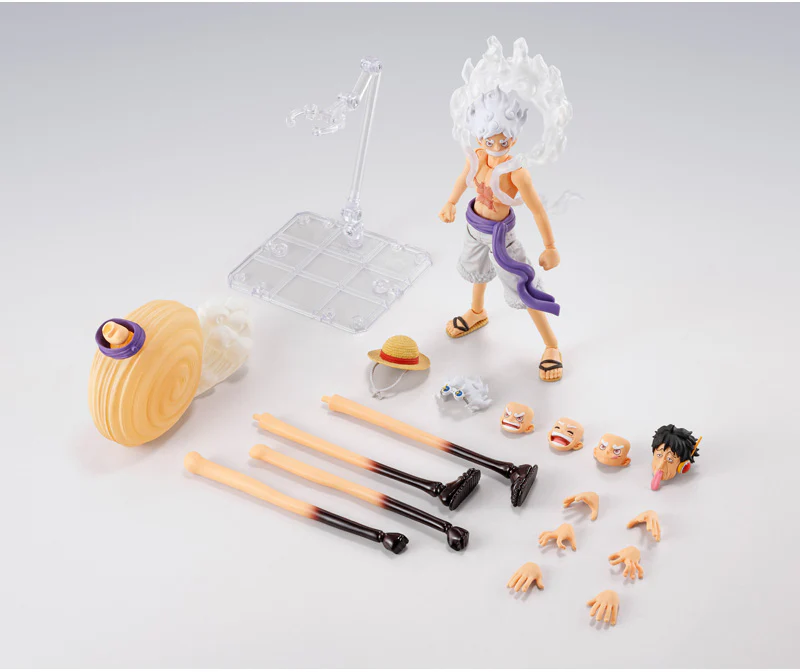 One Piece 6 Inch Action Figure S.H. Figuarts Exclusive - Monkey D. Luffy Gear5 Future Island Egghead - Image 3