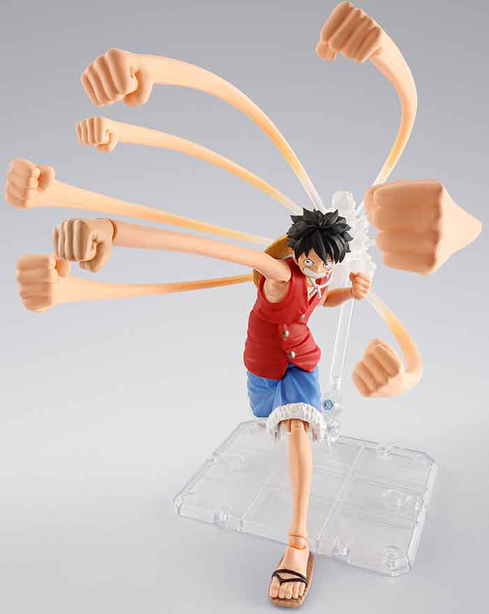 One Piece 6 Inch Scale Accessory S.H. Figuarts - Monkey D. Luffy Romance Dawn Gum-Gum Option Parts Set - Image 2