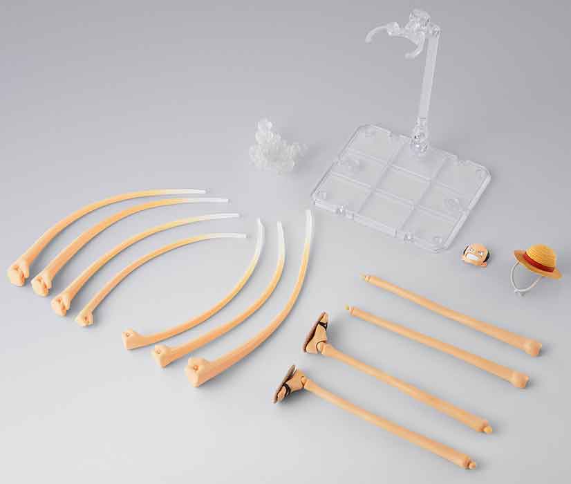 One Piece 6 Inch Scale Accessory S.H. Figuarts - Monkey D. Luffy Romance Dawn Gum-Gum Option Parts Set - Image 3