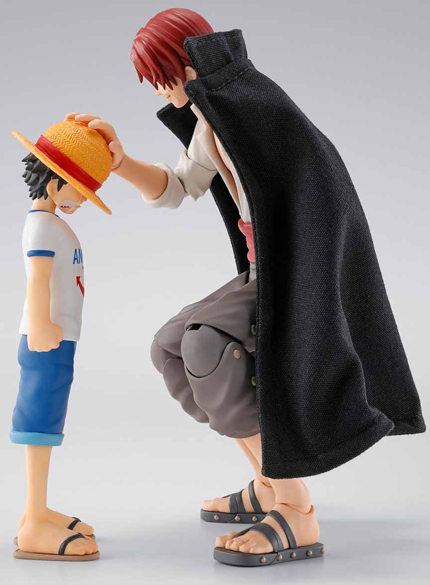 One Piece 6 Inch Action Figure S.H. Figuarts - Shanks & Monkey D. Luffy -Childhood - Image 2