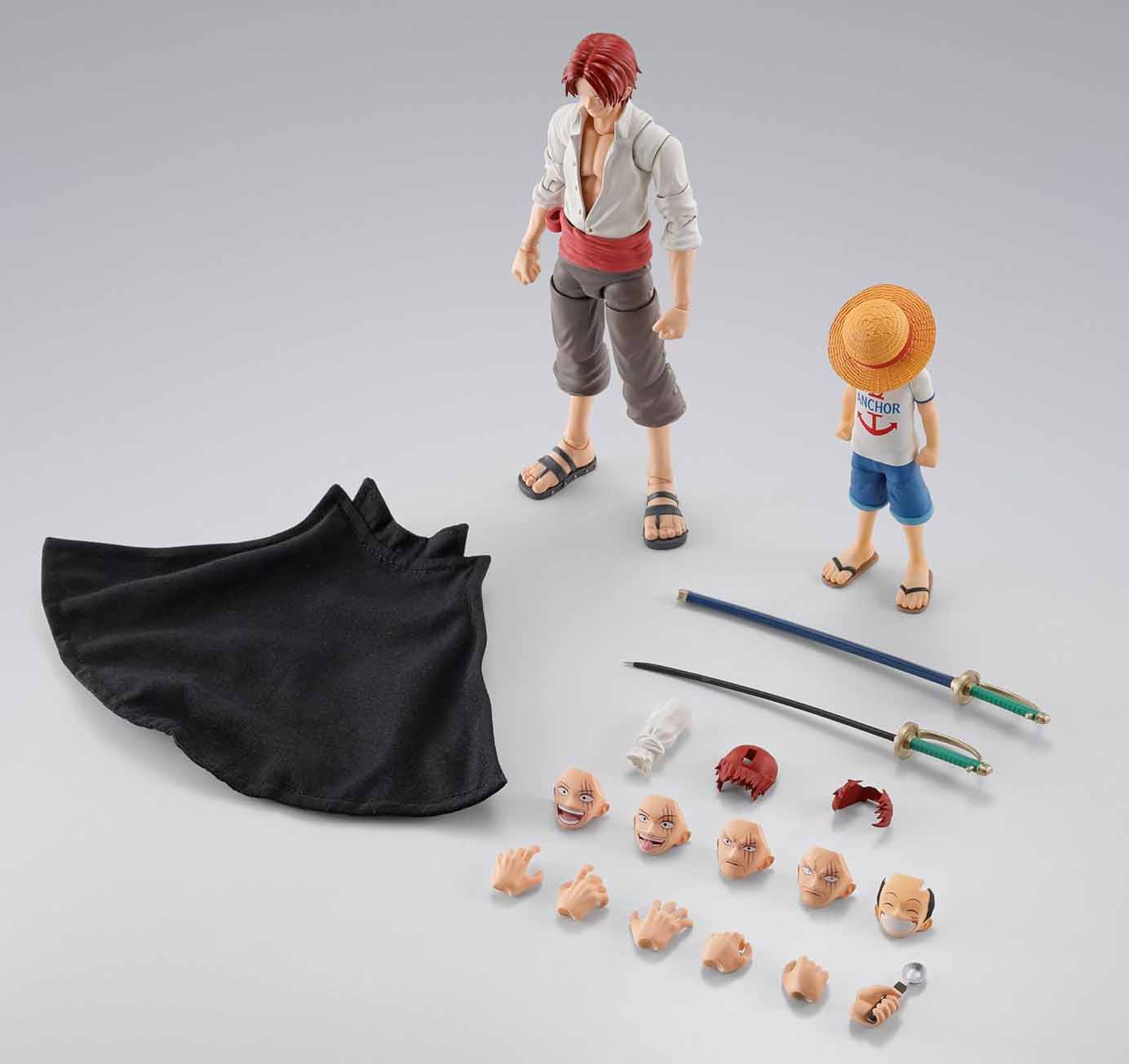 One Piece 6 Inch Action Figure S.H. Figuarts - Shanks & Monkey D. Luffy -Childhood - Image 3