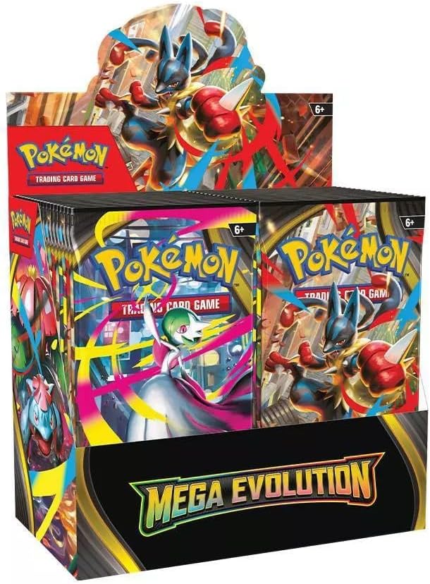 Pokemon Trading Card Game - Mega Evolution Booster Display Box, 36 Count