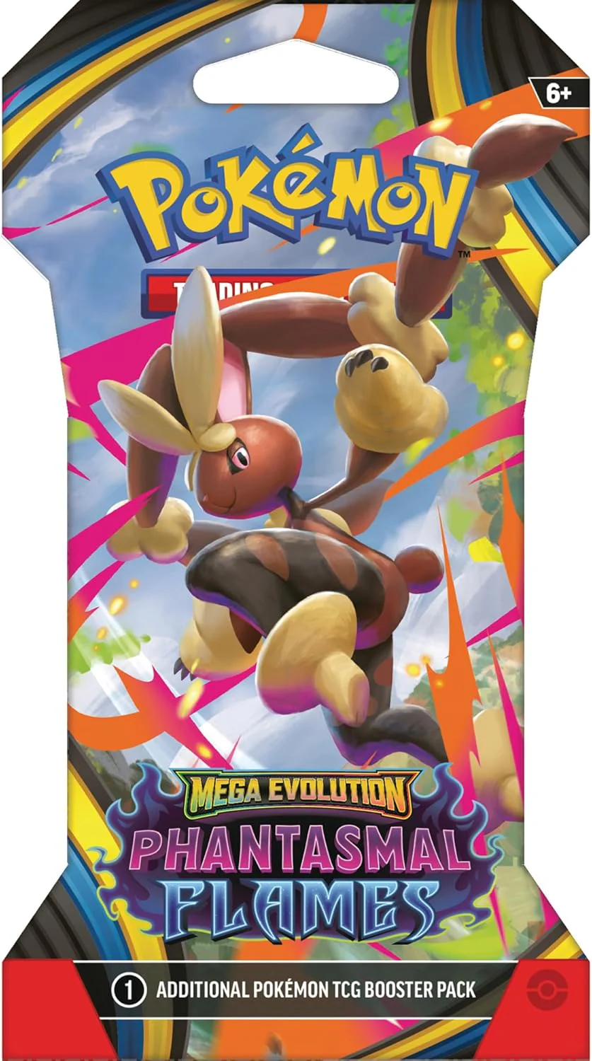 Pokemon Trading Card Game - Mega Evolution Phantasmal Flames Sleeved Booster Pack - 10 Cards