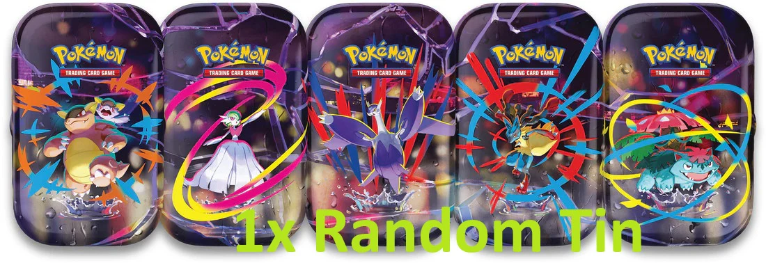 Pokemon Trading Card Game - Mega Heroes Mini Tin (1 Random Tin)