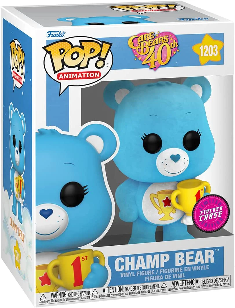 Pop Animation Care Bears 3.75 Inch Action Figure Exclusive - Champ Bear #1203 Chase