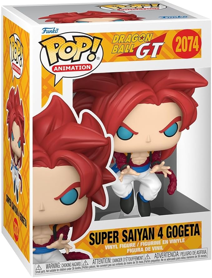 Pop Animation Dragonball GT 3.75 Inch Action Figure - Super Saiyan 4 Gogeta #2074