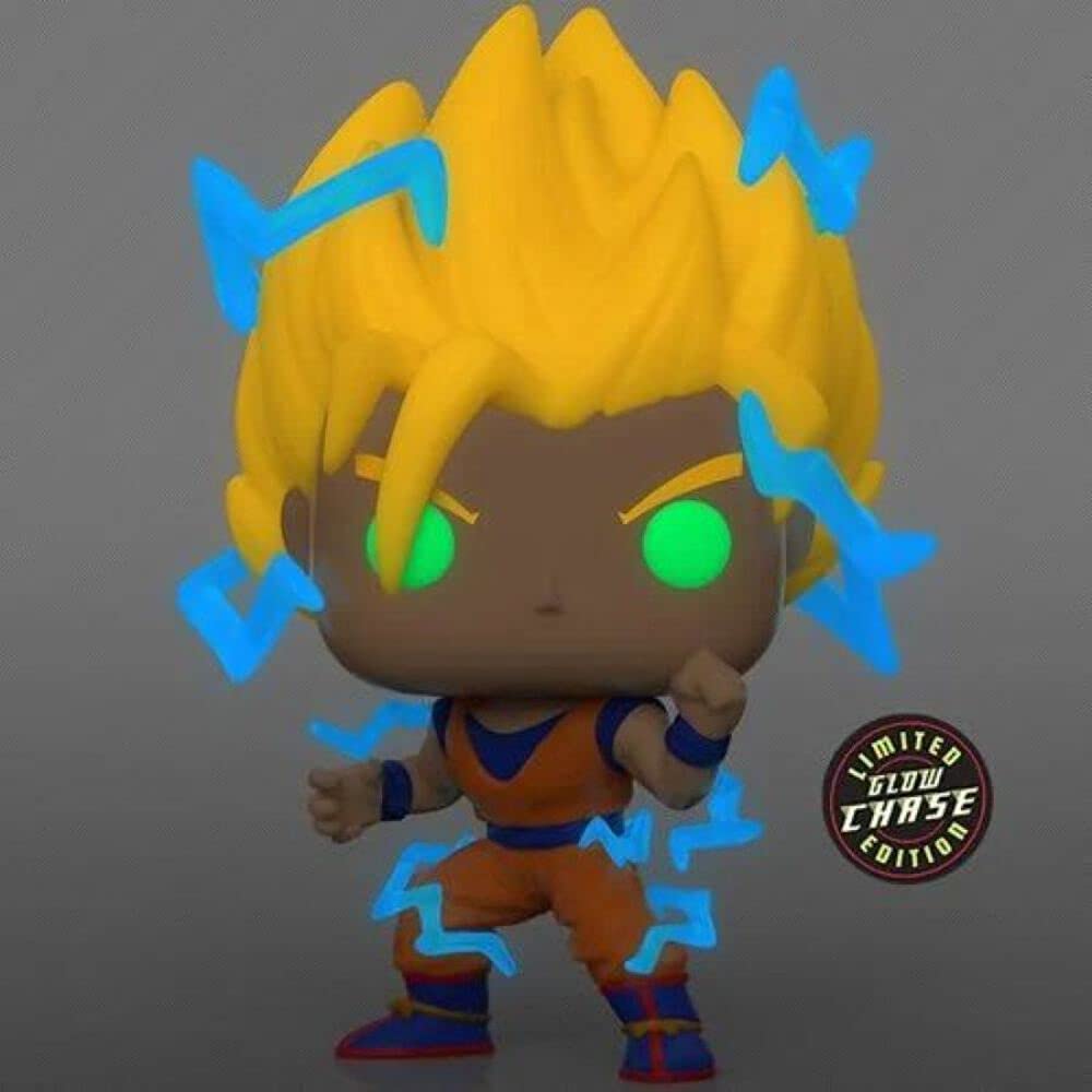 Pop Animation Dragonball Z 3.75 Inch Action Figure Exclusive - Super Saiyan Goku with Energy #865 Chase - Image 2