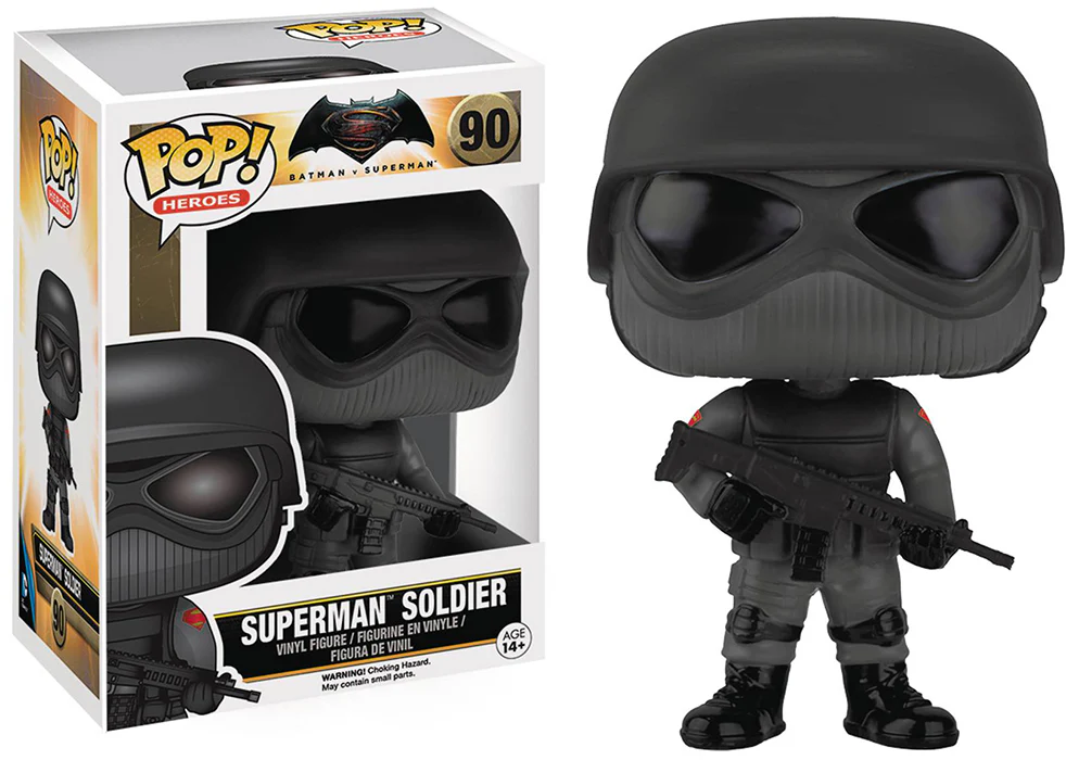 Pop DC Heroes Batman V Superman 3.75 Inch Action Figure   - Superman Soldier #90