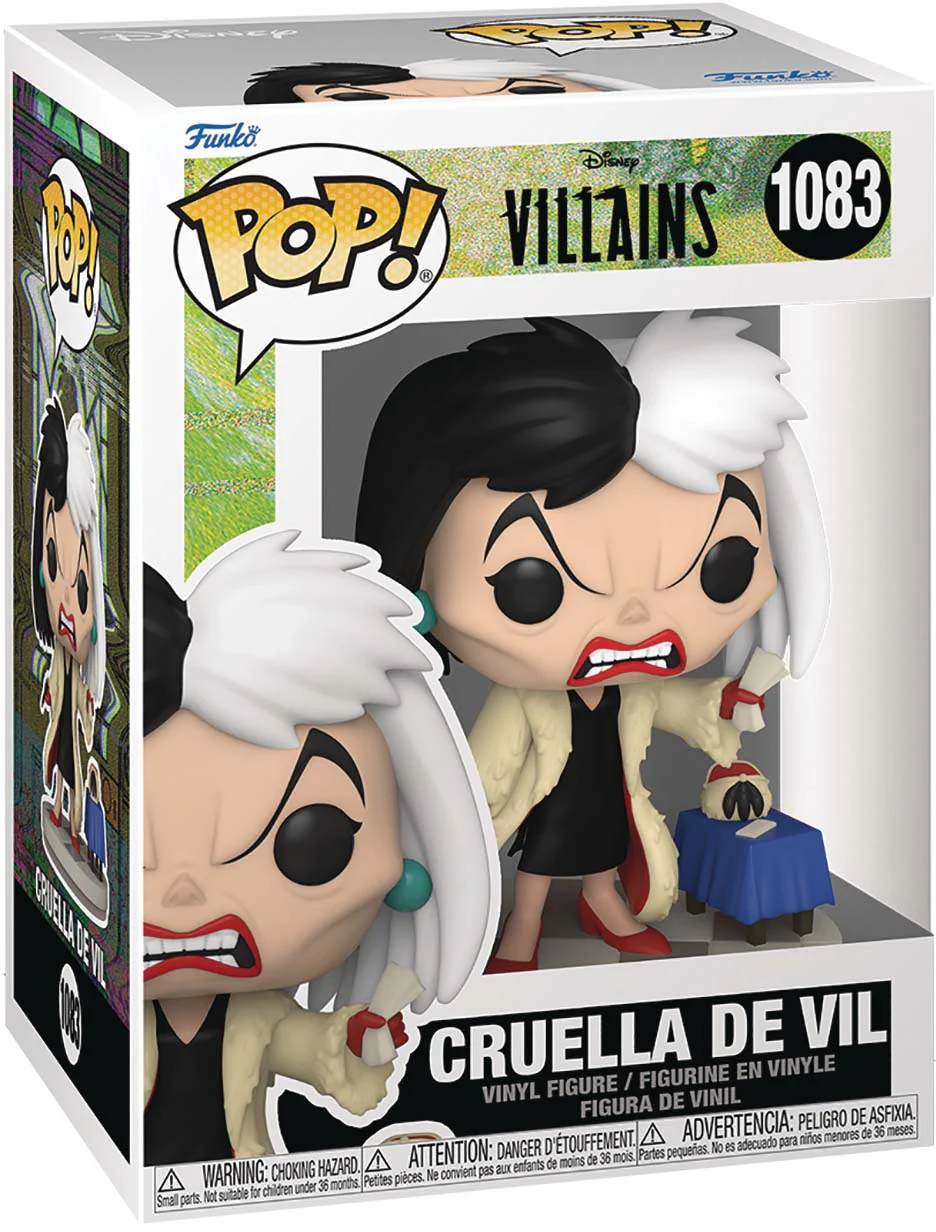 Pop Disney 101 Dalmatians 3.75 Inch Action Figure - Cruella De Vil #1083 (Sub-Standard Packaging)