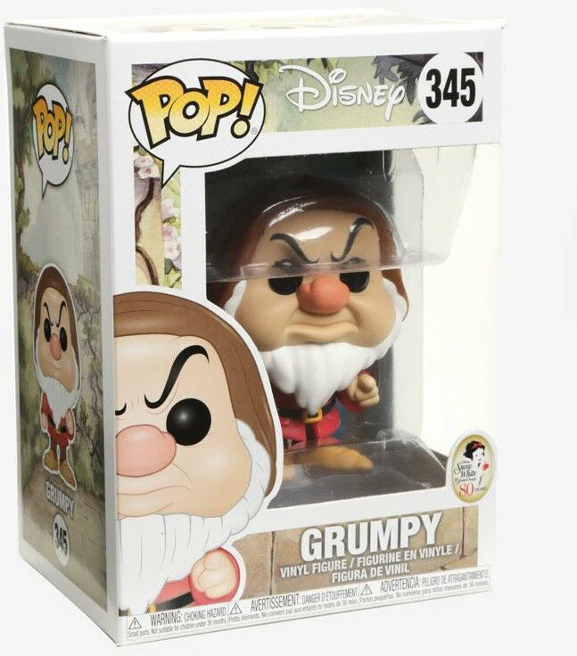 Pop Disney Snow White 3.75 Inch Action Figure - Grumpy #345 - Image 2