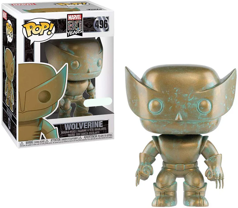 Pop Marvel 80 Years 3.75 Inch Action Figure Exclusive - Bronze Wolverine #496