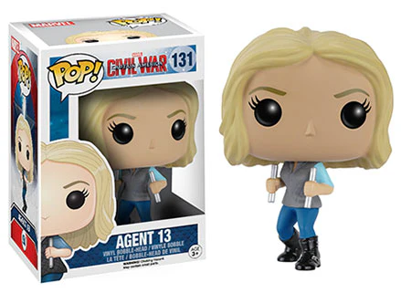 Pop Marvel 3.75 Inch Action Figure Captain America Civil War - Agent 13 #131