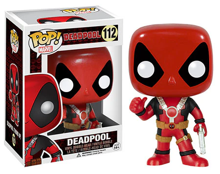 Pop Marvel 3.75 Inch Action Figure Deadpool - Thumbs Up Deadpool #112