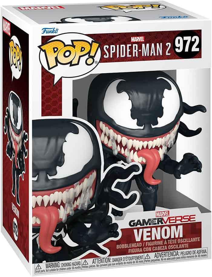 Pop Marvel Gamerverse Spider-Man 2 3.75 Inch Action Figure - Venom #972 (Sub-Standard Packaging)