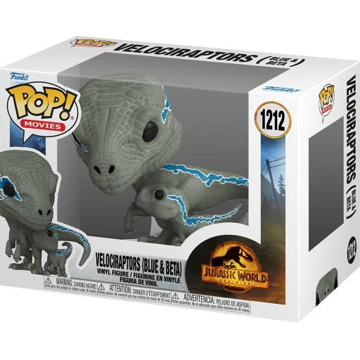 Pop Movies Jurassic World 3.75 Inch Action Figure - Velociraptors (Blue & Beta) #1212