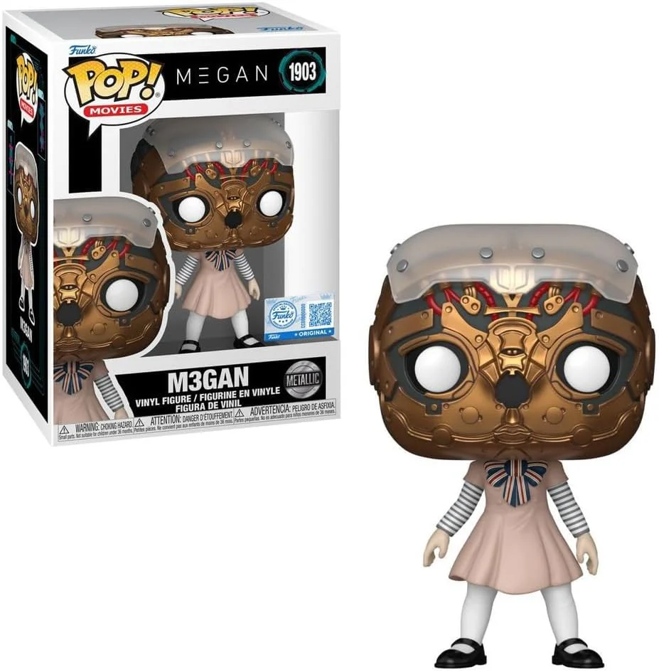 Pop Movies M3gan 3.75 Inch Action Figure - Metallic Megan #1903