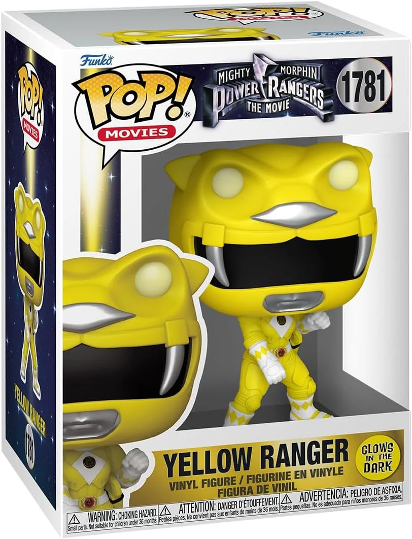 Pop Movies Power Rangers 3.75 Inch Action Figure - Yellow Ranger #1781