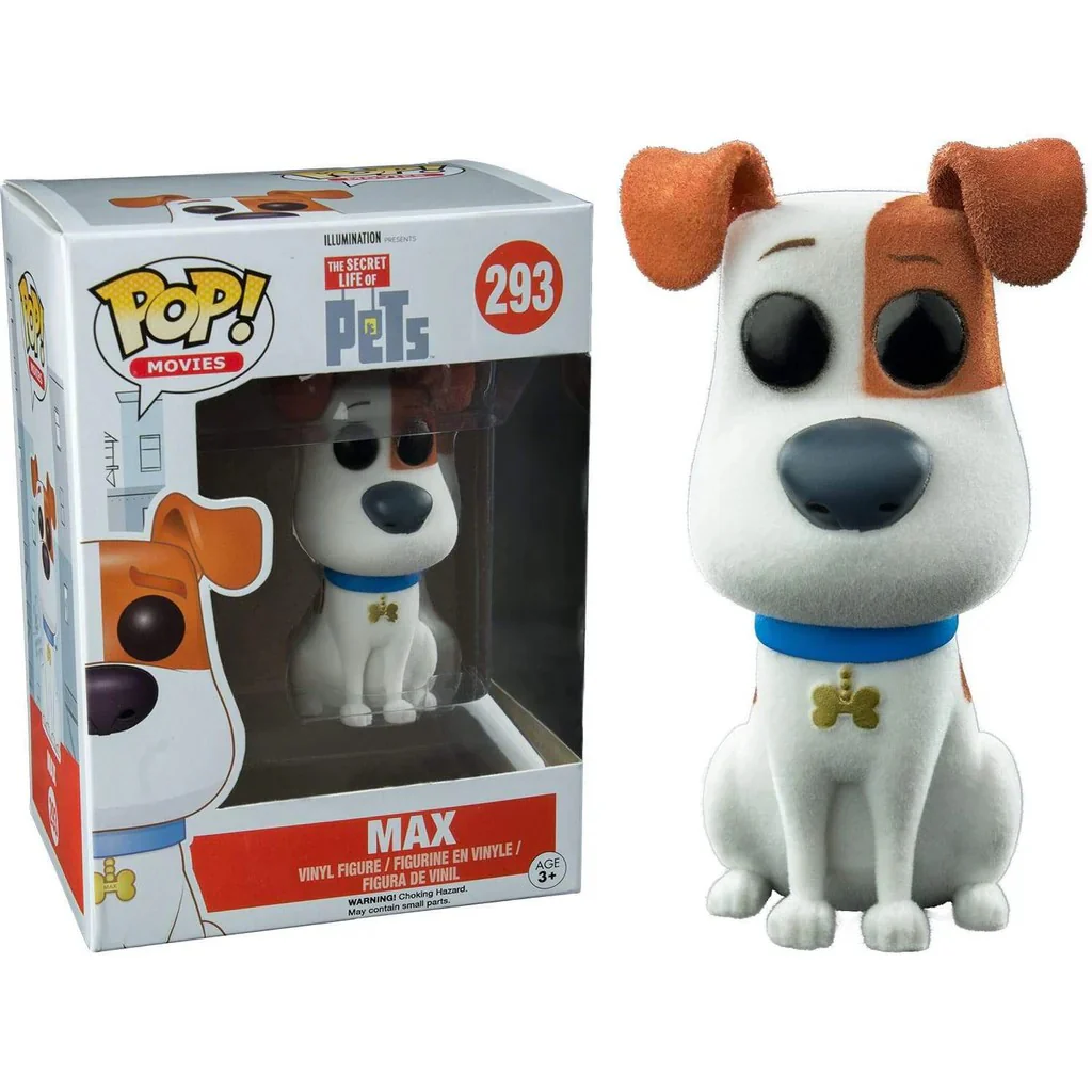 Pop Movies Secret Life of Pets 3.75 Inch Action Figure Exclusive - Max Flocked #293 (Sub-Standard Packaging)