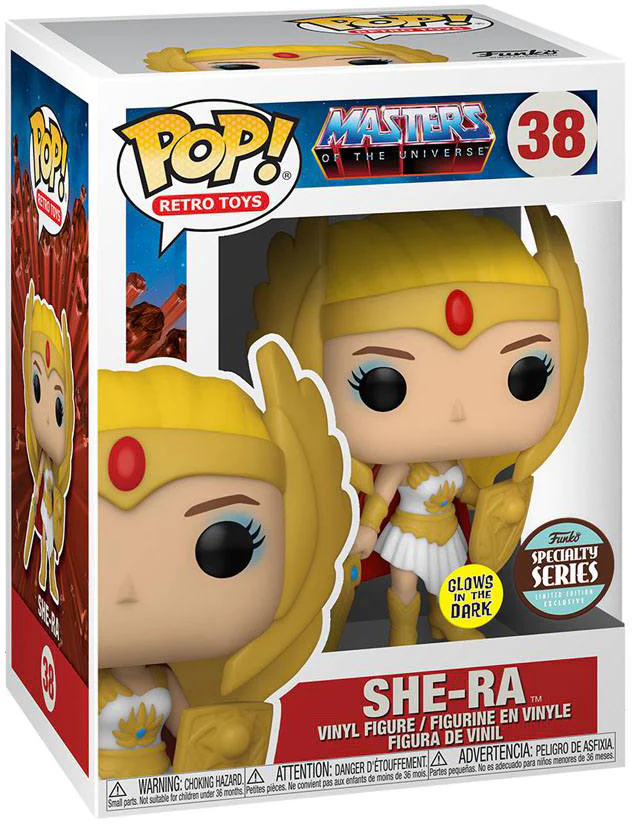 Pop Retro Toys Masters Of The Universe 3.75 Inch Action Figure Exclusive - She-Ra Glow In Dark #38