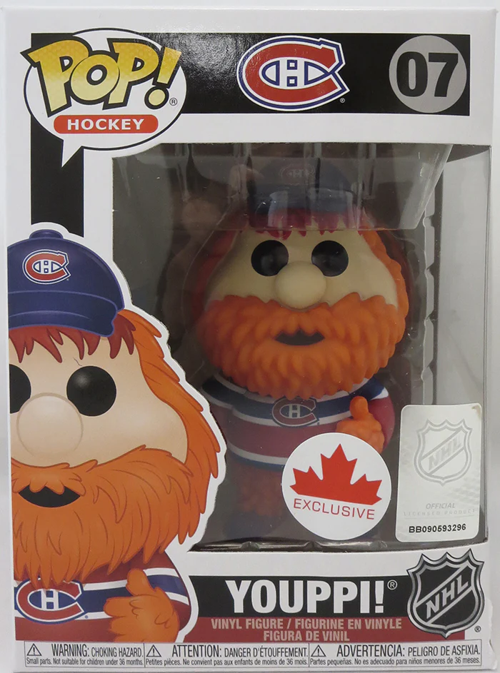Pop Sports NHL Hockey 3.75 Inch Action Figure Montreal Canadiens - Youppi! #07