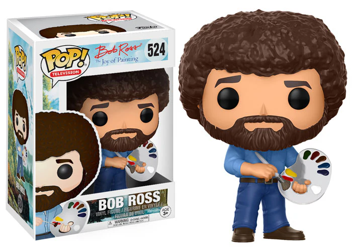 Pop Television 3.75 Inch Action Figure Bob Ross - Bob Ross #524 (Sub -Standard Packaging)