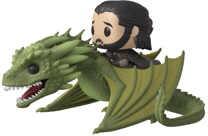 Pop Television 3.75 Inch Action Figure Game Of Thrones - Jon Snow with Rhaegal (Sub-Standard Packaging)