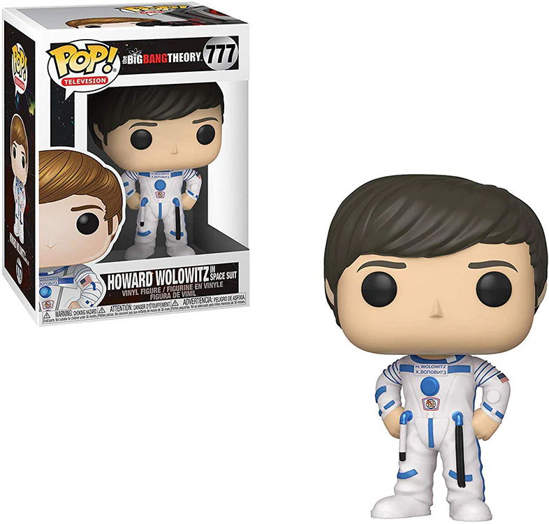 Pop Television 3.75 Inch Action Figure The Big Bang Theory - Howard Wolowitz In Space Suit #777 (Shelf Wear Packaging)
