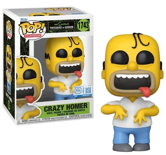 Pop Television The Simpsons 3.75 Inch Action Figure - Crqzy Homer #1743