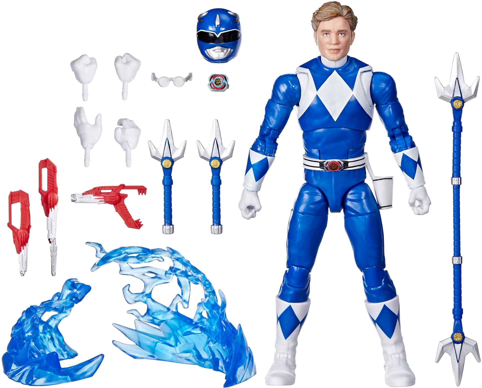 Power Rangers 30th Anniversary Lightning Collection 6 Inch Action Figure Remastered - Blue Ranger (Mighty Morphin) - Image 2