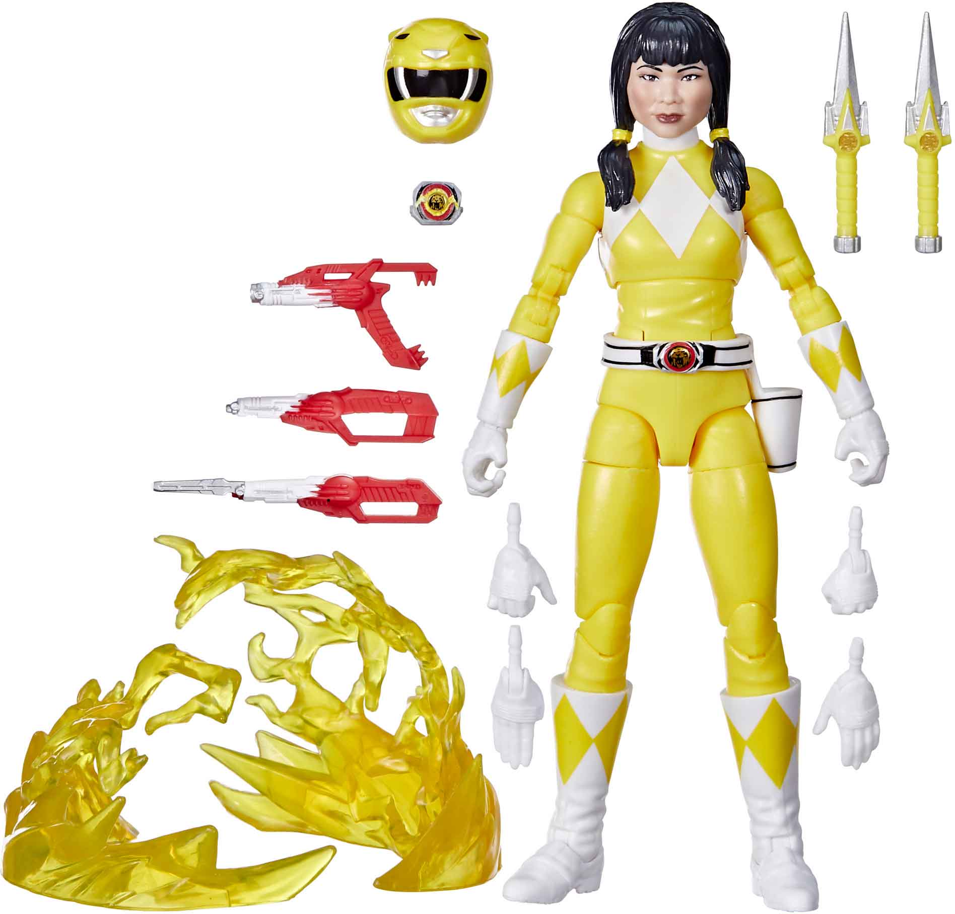 Power Rangers 30th Anniversary Lightning Collection 6 Inch Action Figure Remastered - Yellow Ranger (Mighty Morphin) - Image 2
