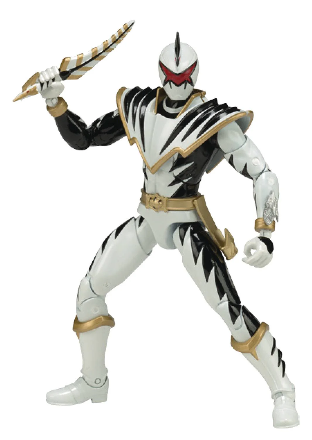 Power Rangers Legacy 6 Inch Action Figure Thundersaurus Megazord Series - White Ranger Dino Thunder - Image 2