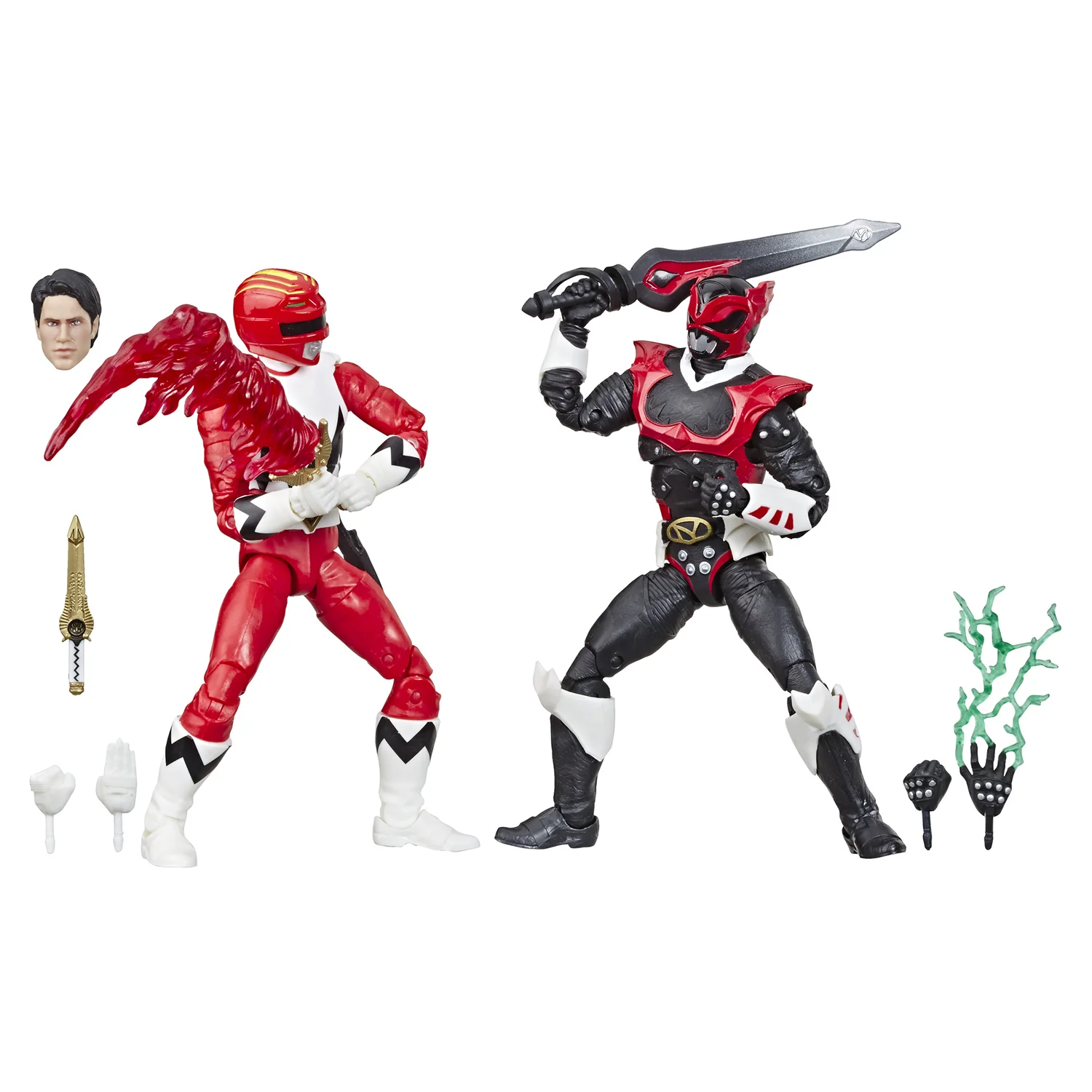 Power Rangers Lightning Collection 6 Inch Figure 2-Pack Series - Lost Galaxy Red Ranger & In Space Psycho Red Ranger - Image 2