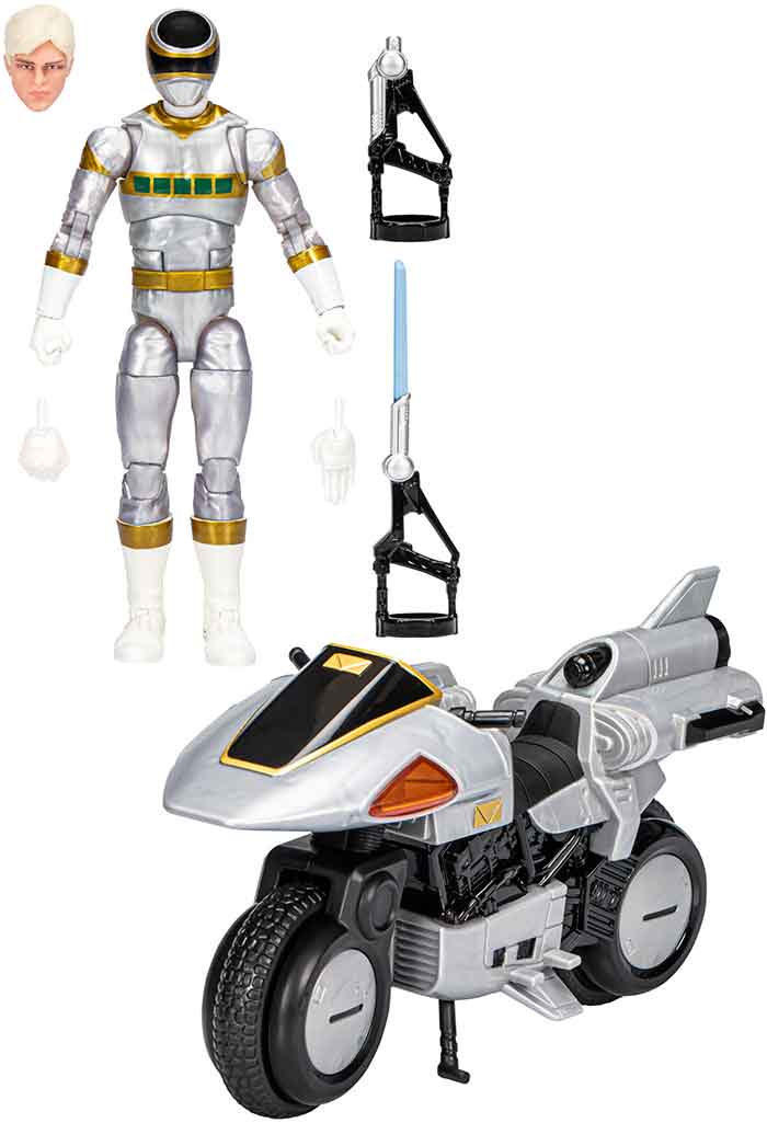 Power Rangers Lightning Collection 6 Inch Action Figure Deluxe - In Space Silver Ranger - Image 2