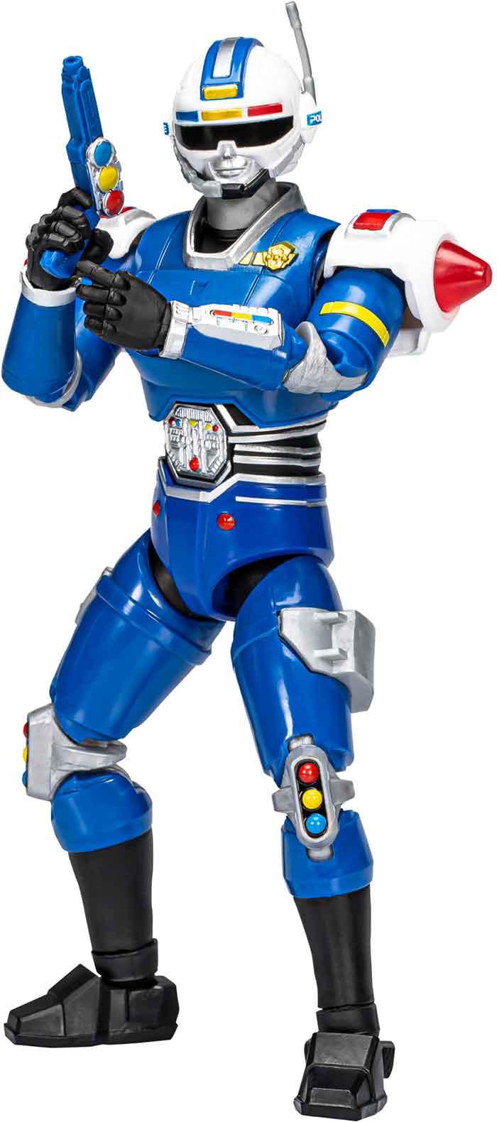 Power Rangers Lightning Collection 6 Inch Action Figure Deluxe - Turbo Blue Senturion - Image 2