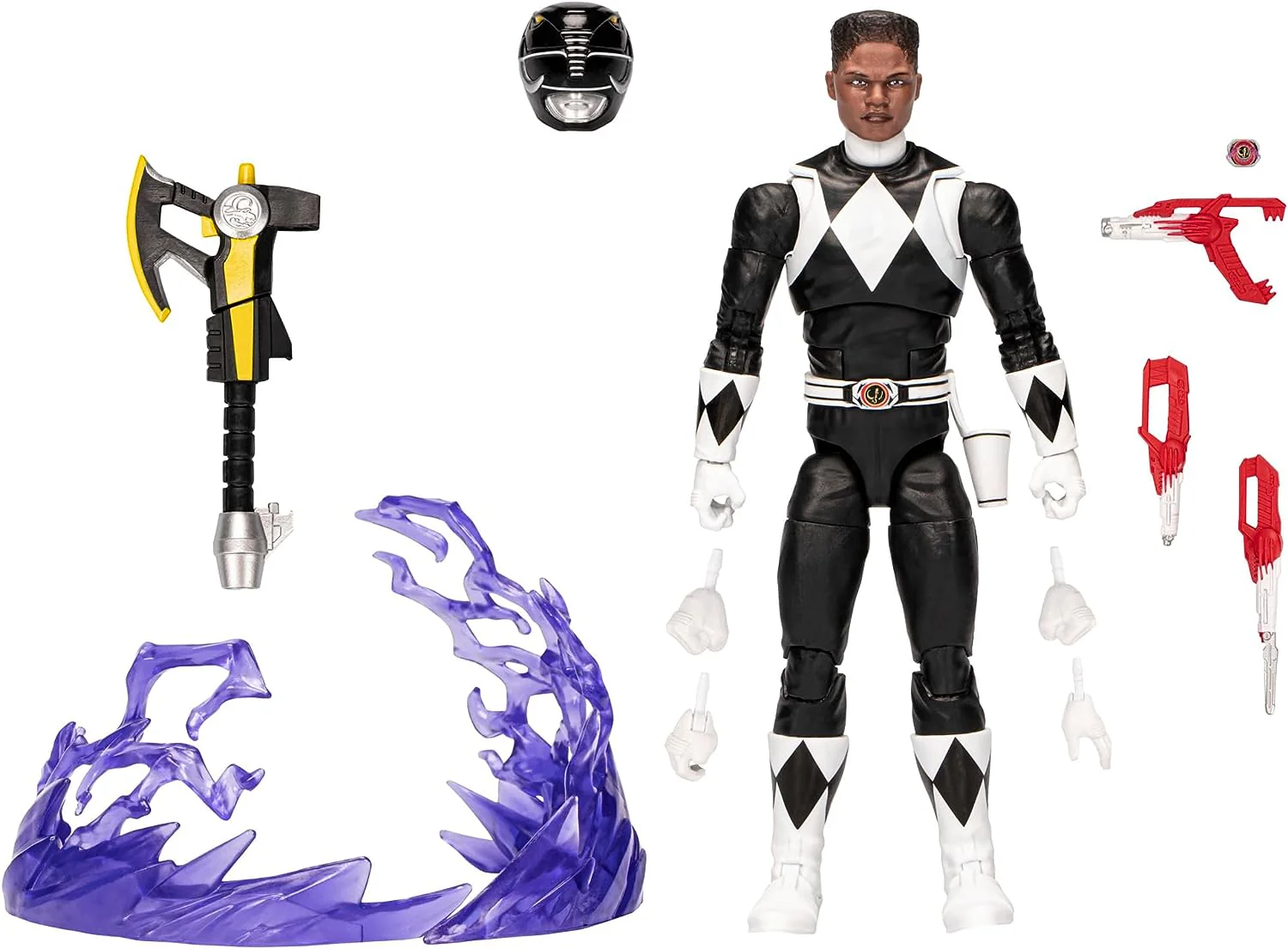 Power Rangers Lightning Collection 6 Inch Action Figure Remastered Wave 2 - Black Ranger - Image 2