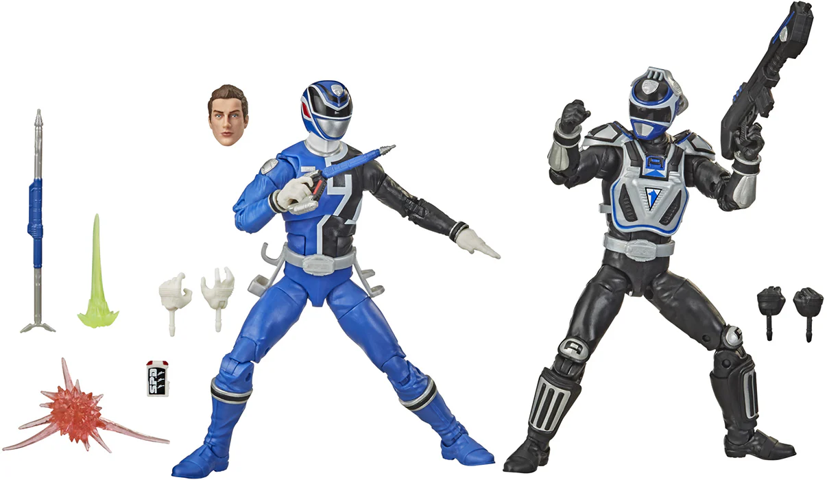 Power Rangers Lightning Collection 6 Inch Action Figure Wave 1 2-Pack - SPD A vs B Squad Blue Ranger - Image 2