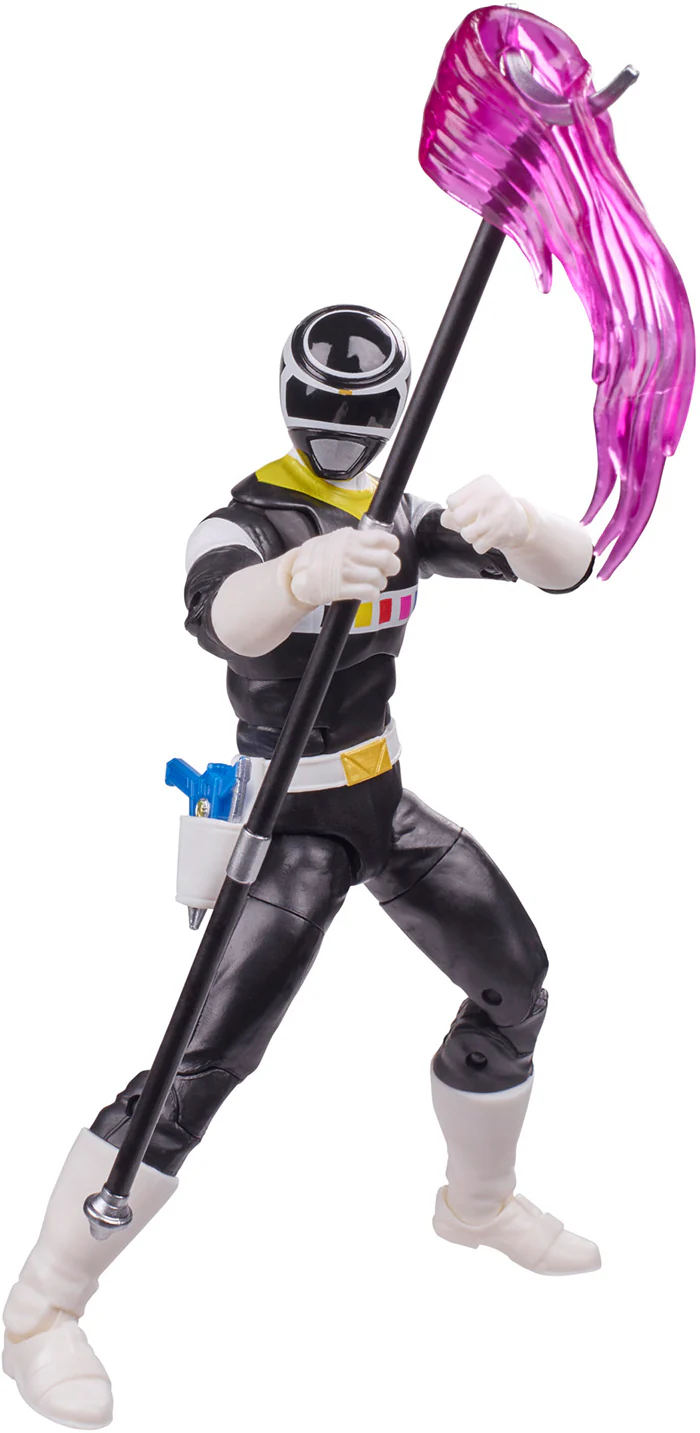 Power Rangers Lightning Collection 6 Inch Action Figure Wave 9 - In Space Black Ranger - Image 2