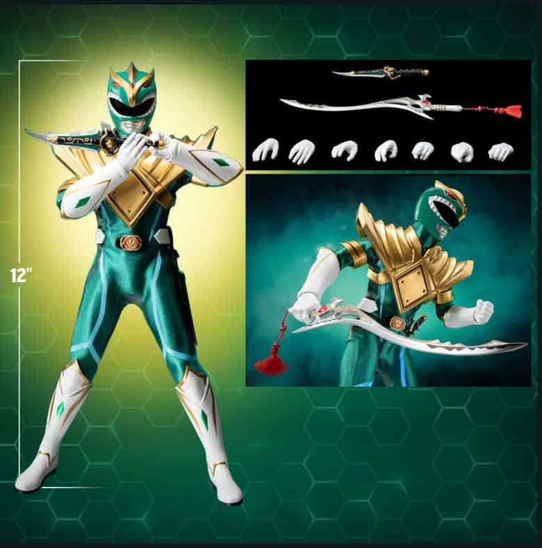 Power Rangers Mighty Morphin 12 Inch Figure 1/6 Scale Exclusive - Green Power Ranger (Matt Cook) - Image 2