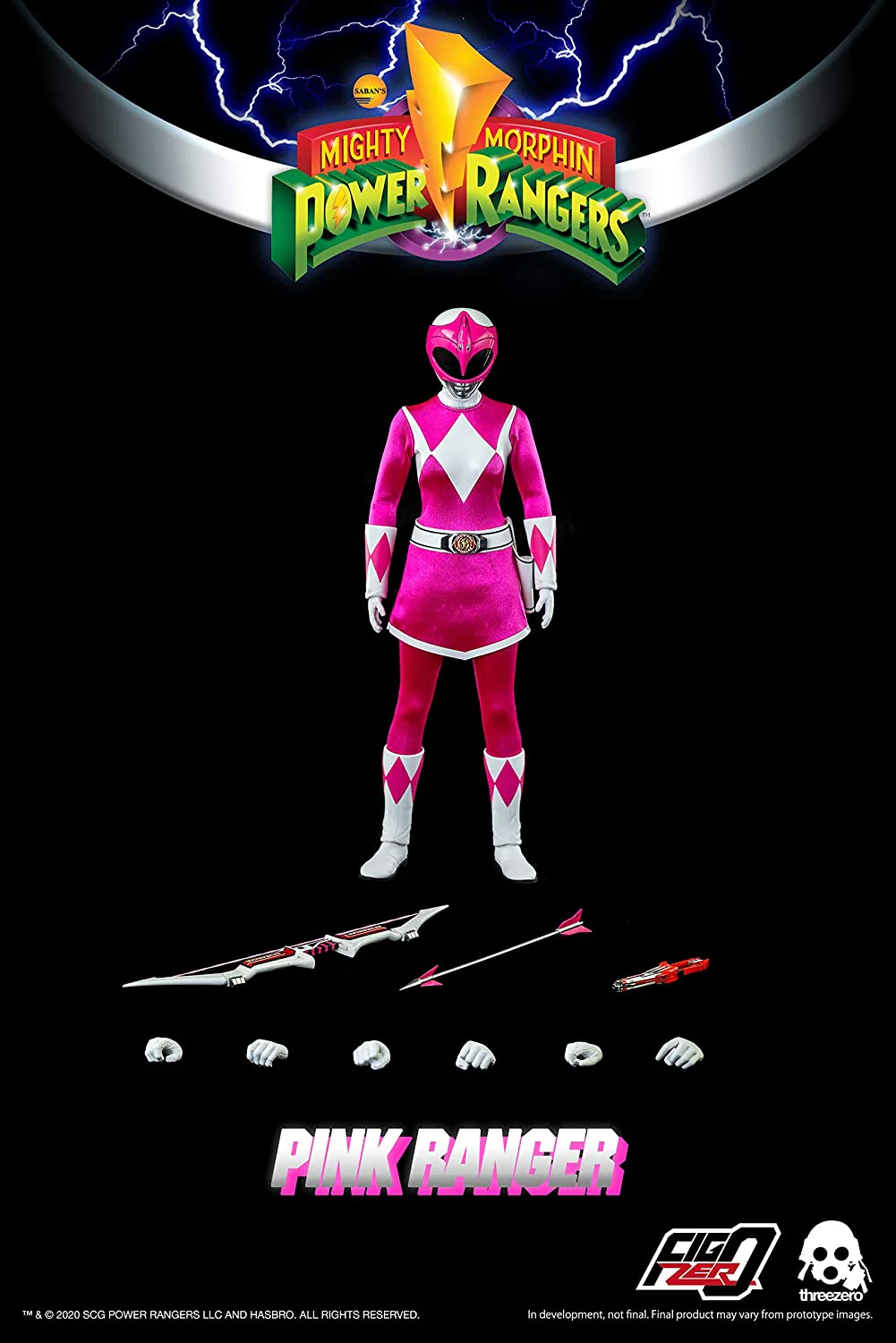 Power Rangers Mighty Morphin 12 Inch Action Figure 1/6 Scale - Pink Ranger - Image 2