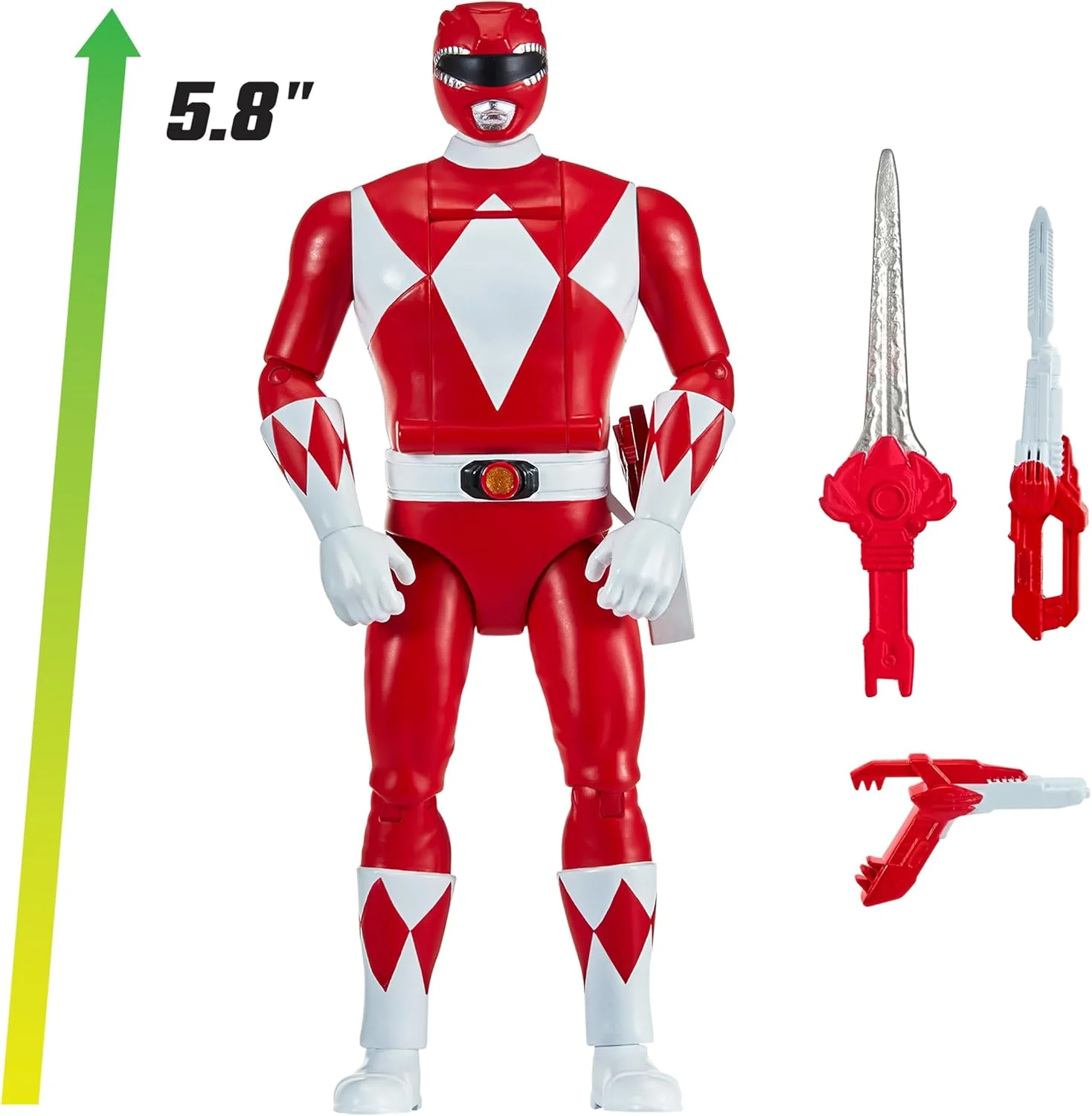 Power Rangers Re-Ignition 6 Inch Action Figure Auto Morphin - Red Ranger - Image 2