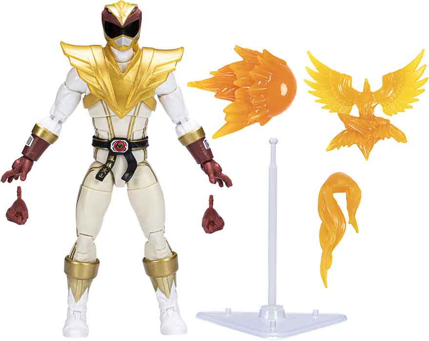 Power Rangers Street Fighter 6 Inch Action Figure Lightning Collection - Crimson Hawk Ranger Ryu - Image 2