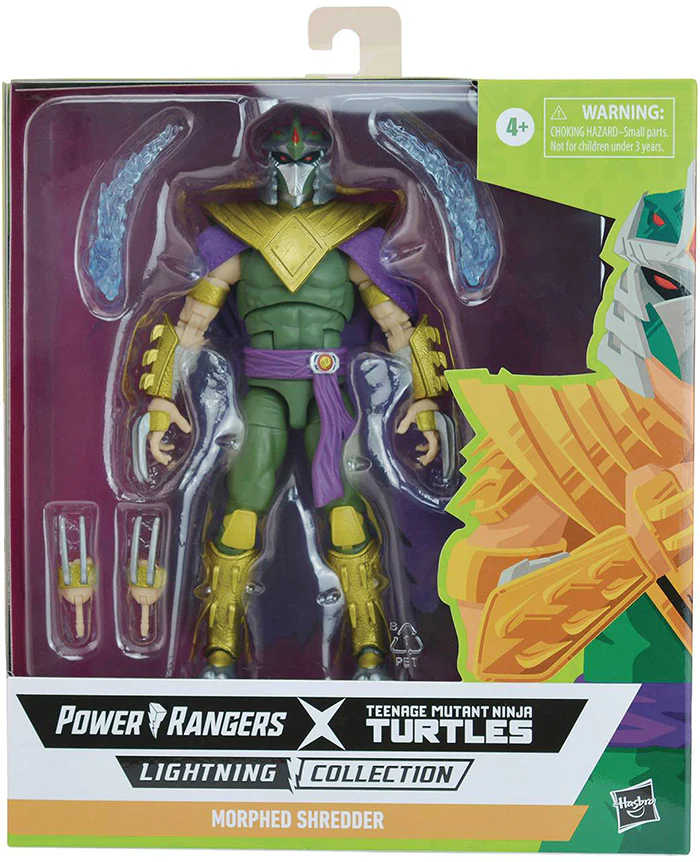 Power Rangers Teenage Mutant Ninja Turtles 6 Inch Action Figure Lightning Collection Deluxe - Morphed Green Ranger Shredder