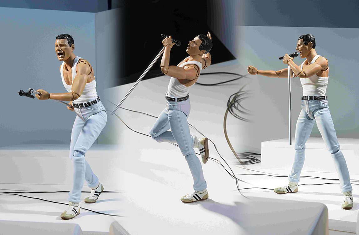 Queen 6 Inch Action Figure S.H. Figuarts - Freddy Mercury Live Aid (Sub-Standard Packaging) - Image 3
