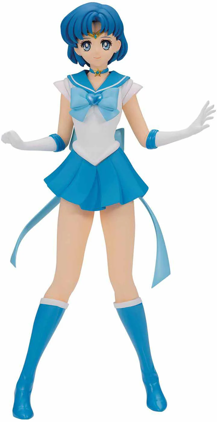 Sailor Moon 9 Inch Static Figure Glitter & Glamour - Sailor Mercury (Darker Version) - Image 2
