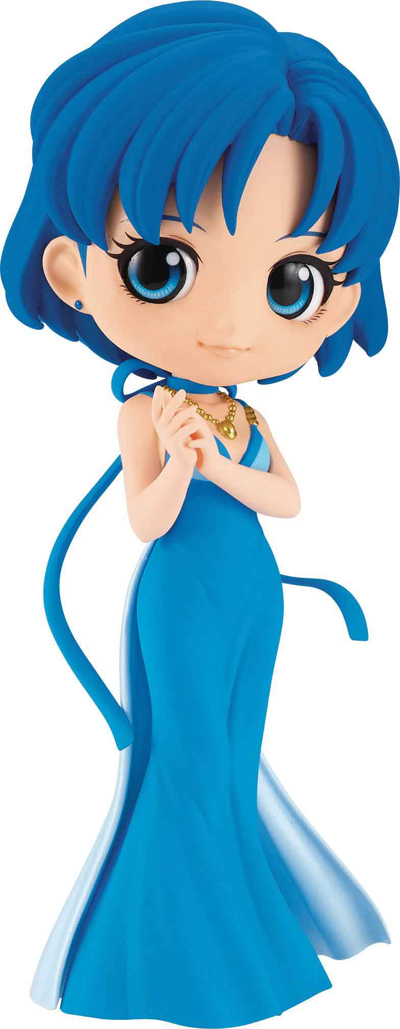Sailor Moon Pretty Guardian 5 Inch Static Figure Q-Posket - Princess Mercury - Image 2